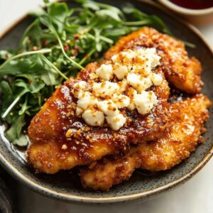 Crispy Hot Honey Feta Chicken Recipe