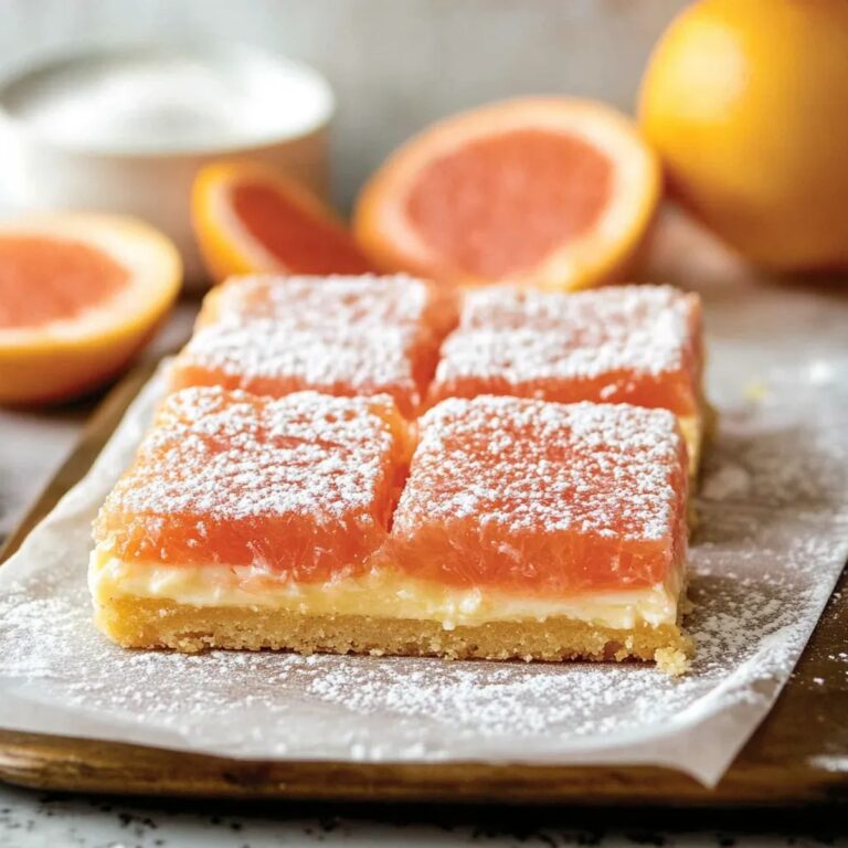 Pink Grapefruit Dessert Bars Recipe