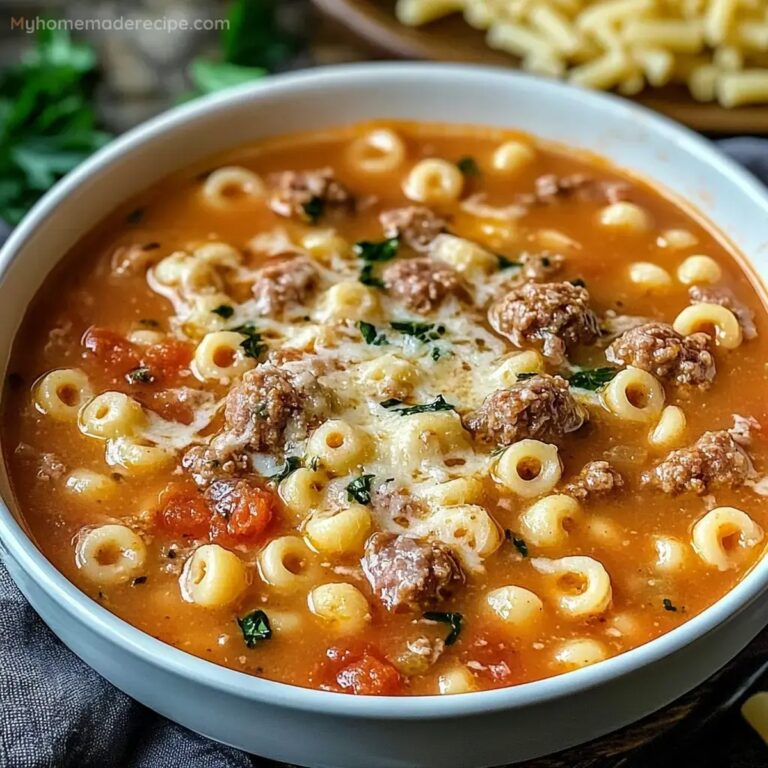 Creamy Parmesan Italian Sausage Ditalini Soup Recipe