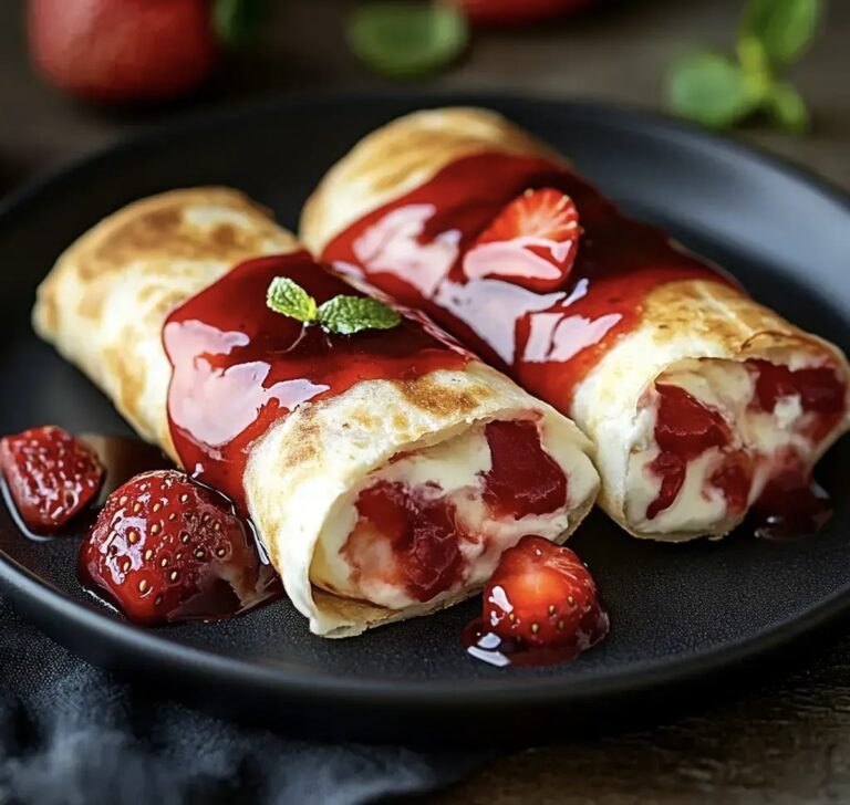 Delectable Strawberry Cheesecake Chimichangas Recipe