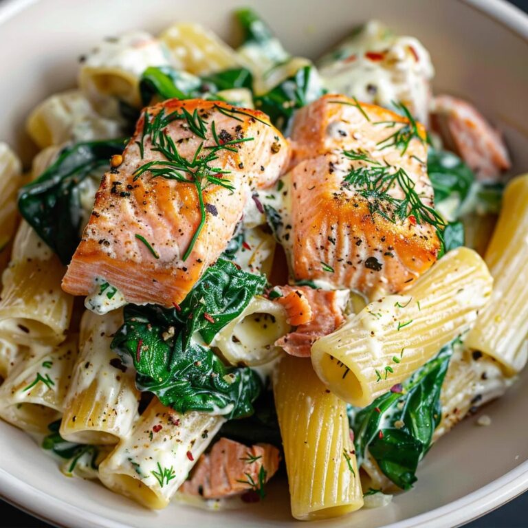 Salmon Spinach Pasta Recipe