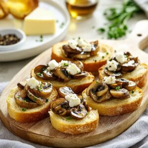 Mushroom Crostini Recipe