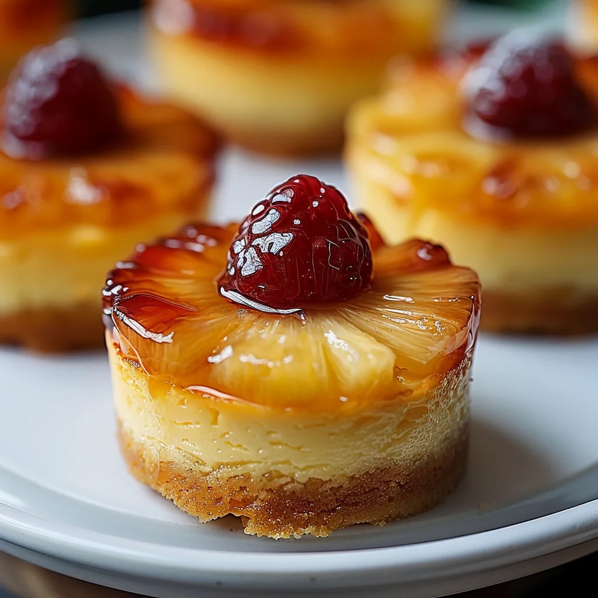Mini Pineapple Upside-Down Cheesecakes Recipe