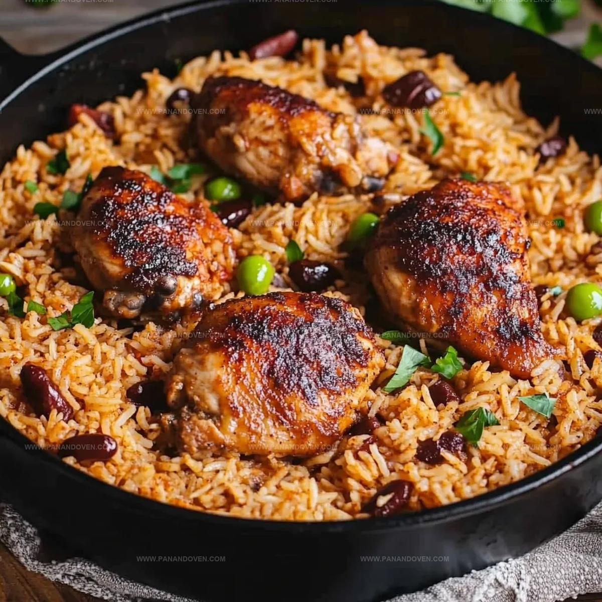 One Pot Caribbean Jerk Chicken & Rice Recipe
