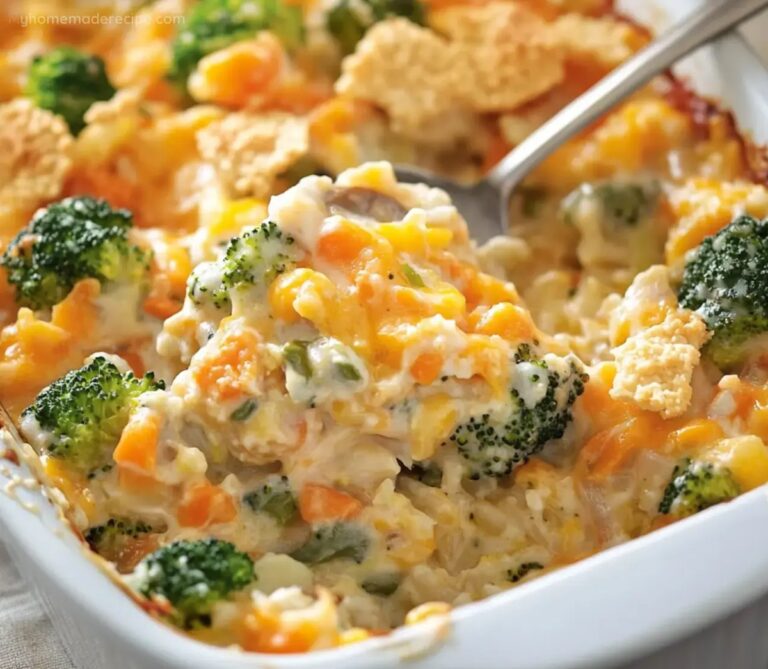 Cheesy Vegetable Casserole Comforting and Easy Side Dish Recipe