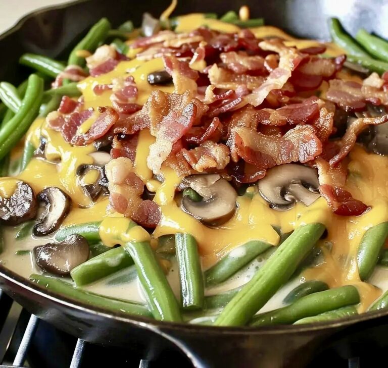 Cheesy Green Bean Casserole Recipe