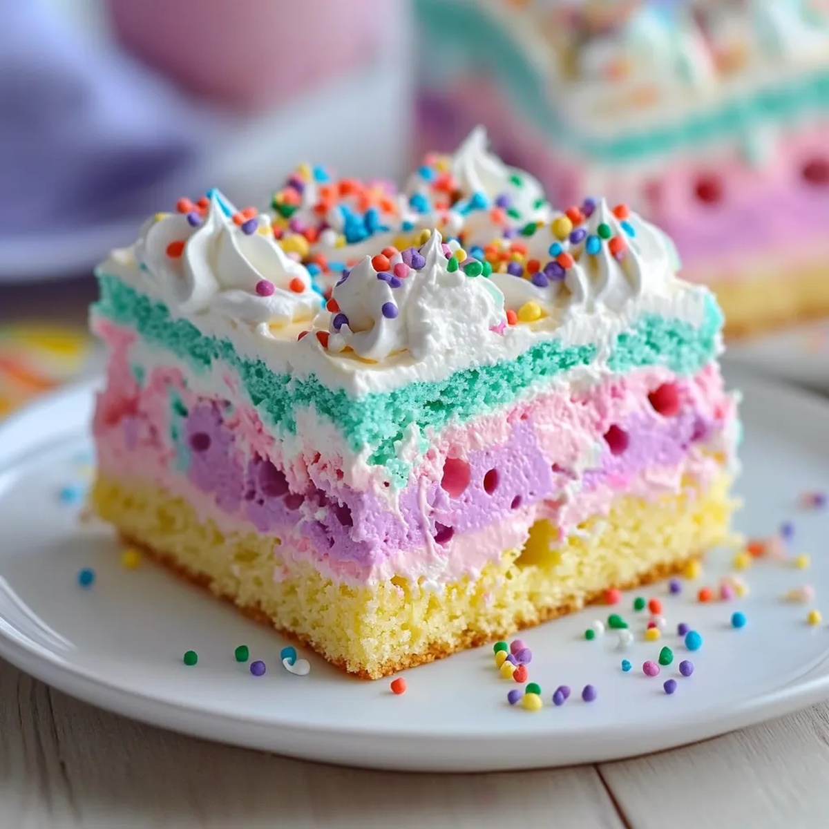 Easter Pastel Poke Cake Recipe