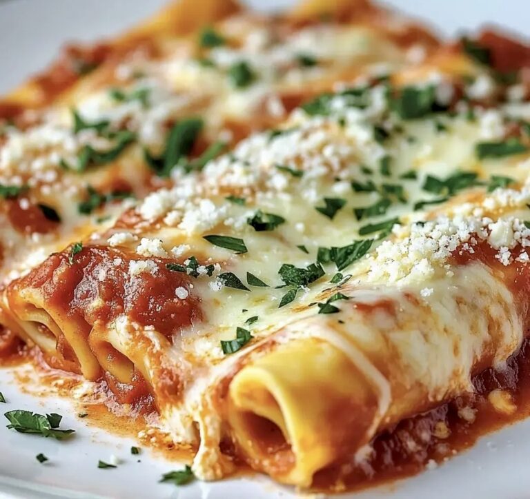 Easy Cheesy Manicotti Recipe