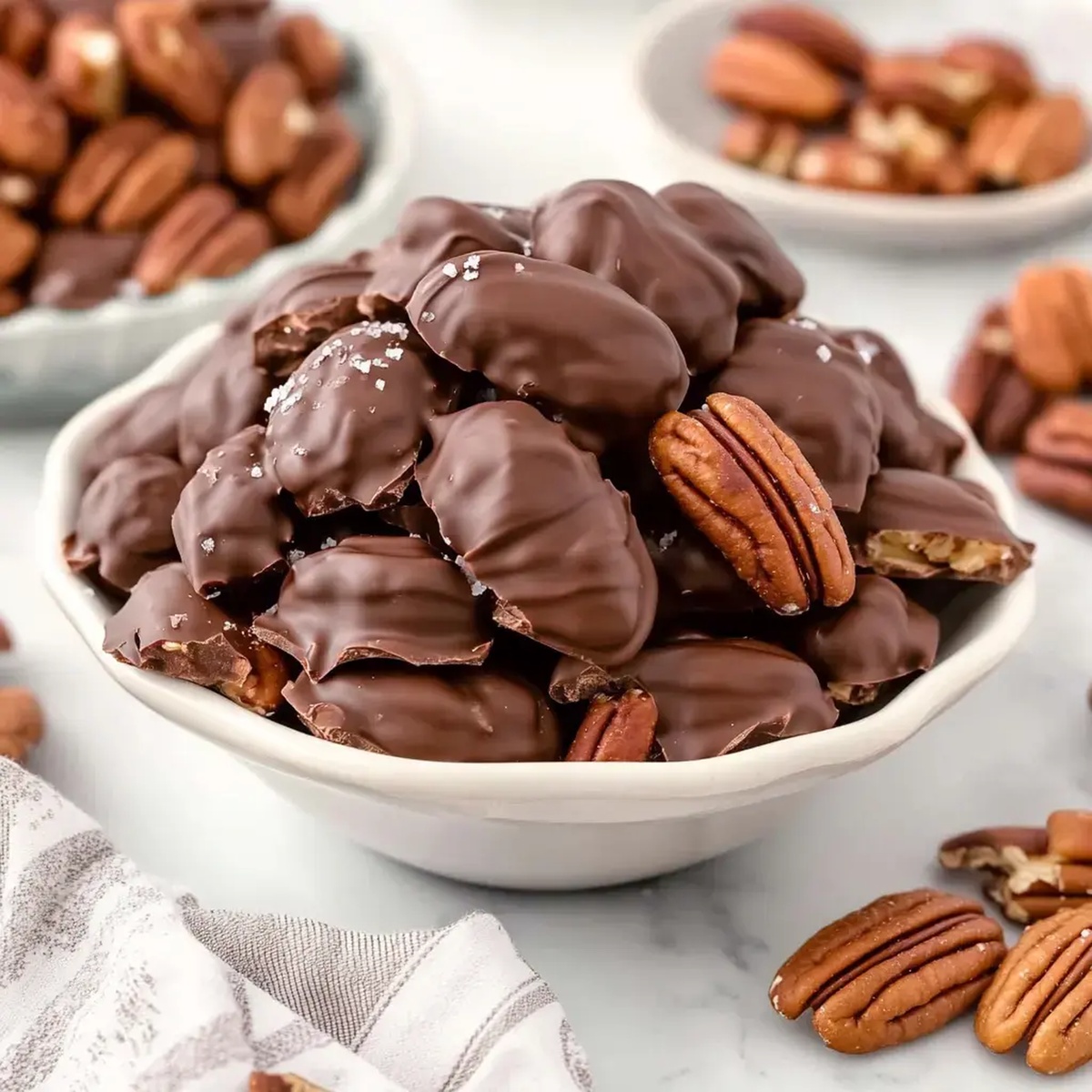 Easy Homemade Chocolate Covered Pecans Recipe