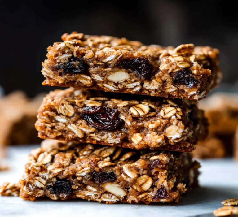 Soft Oatmeal Raisin Cookie Granola Bars Recipe