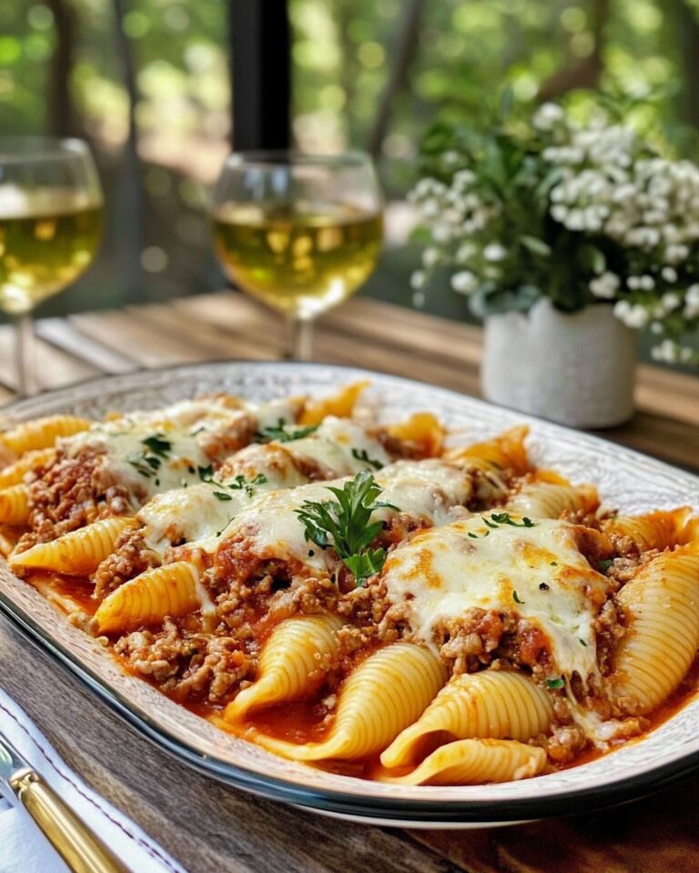 Creamy Ricotta Beef Stuffed Shells Pasta Recipe