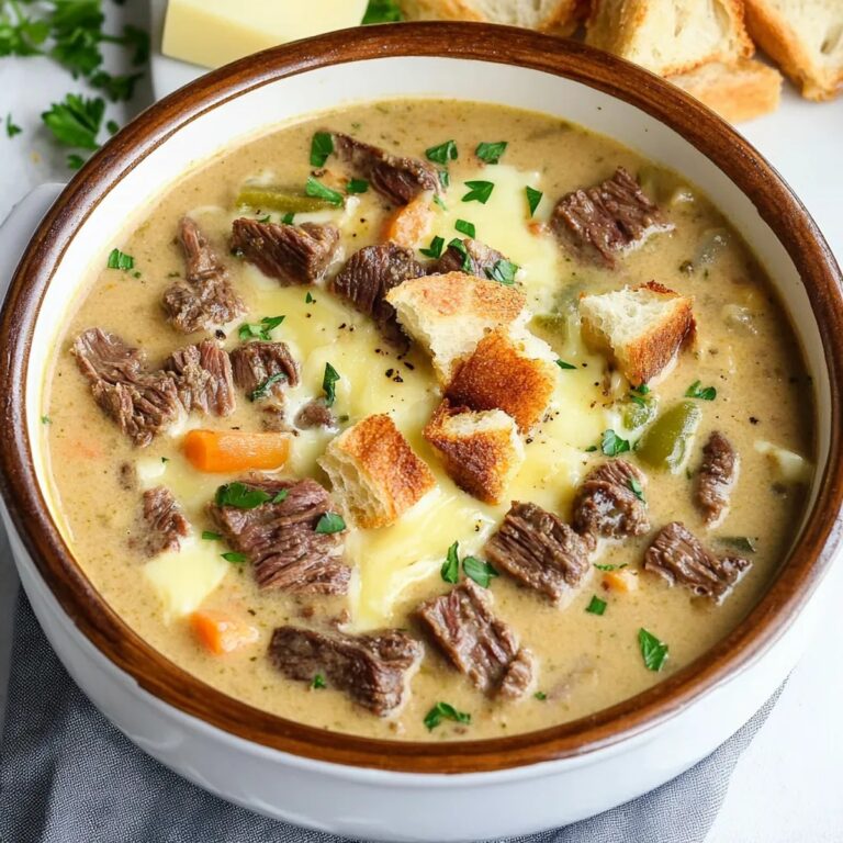 Philly Cheesesteak Soup Recipe