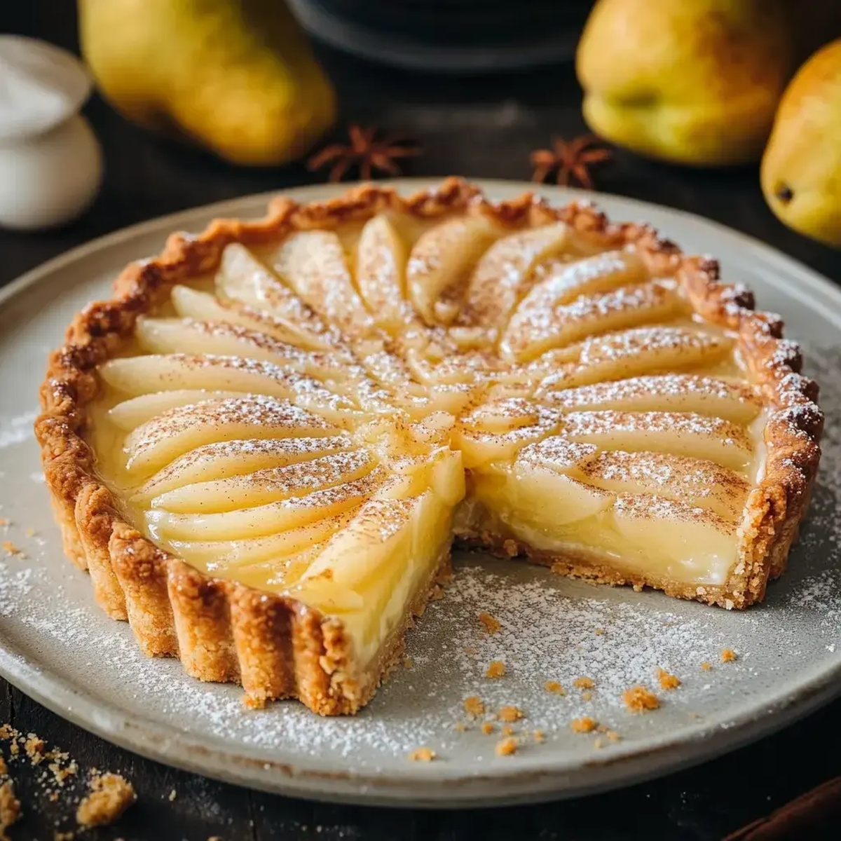Pear Frangipane Tart Recipe
