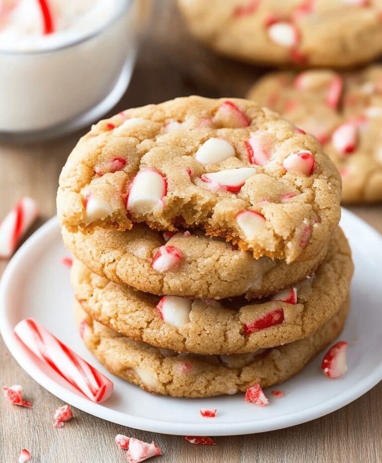 White Chocolate Candy Cane Cookies Recipe