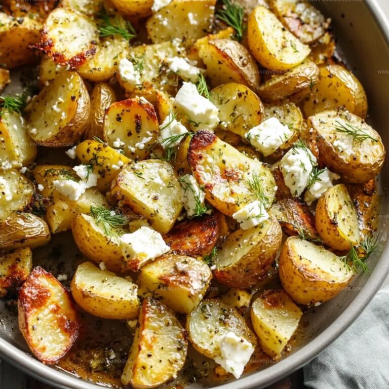 Crispy Lemon-Feta Roasted Potatoes Recipe