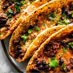 Crispy Sheet Pan Black Bean Tacos Recipe