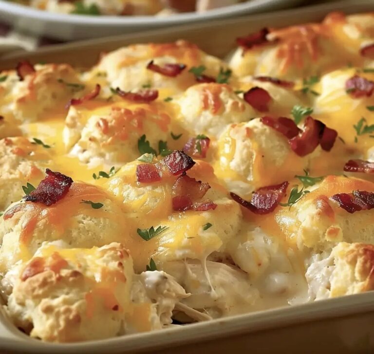 Chicken Bubble Biscuit Bake Casserole Recipe