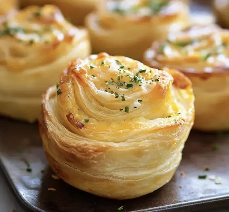 Cheesy Garlic Cruffin Recipe