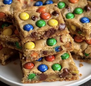M&M Cookie Bars Recipe