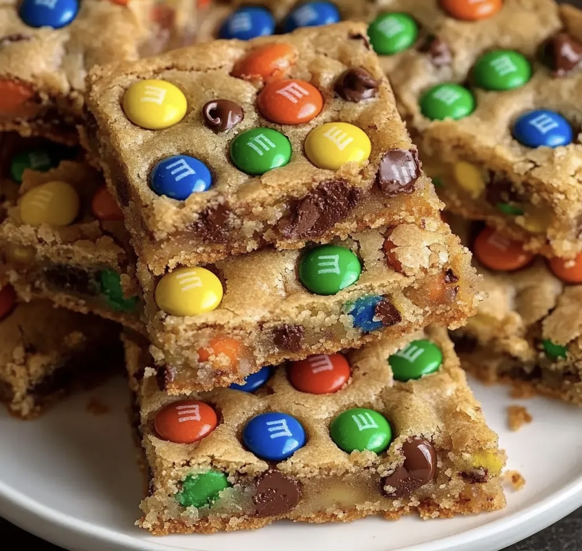 M&M Cookie Bars Recipe