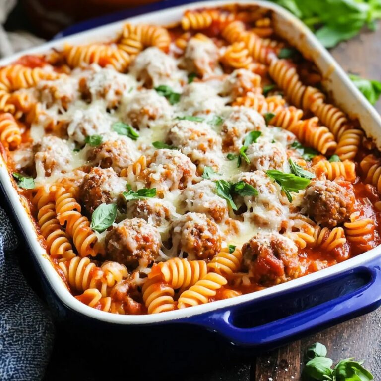 Dump and Bake Meatball Casserole Recipe