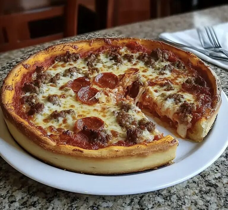 Chicago Style Deep Dish Pizza Recipe
