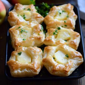 Brie and Apple Puff Pastry Bites Recipe