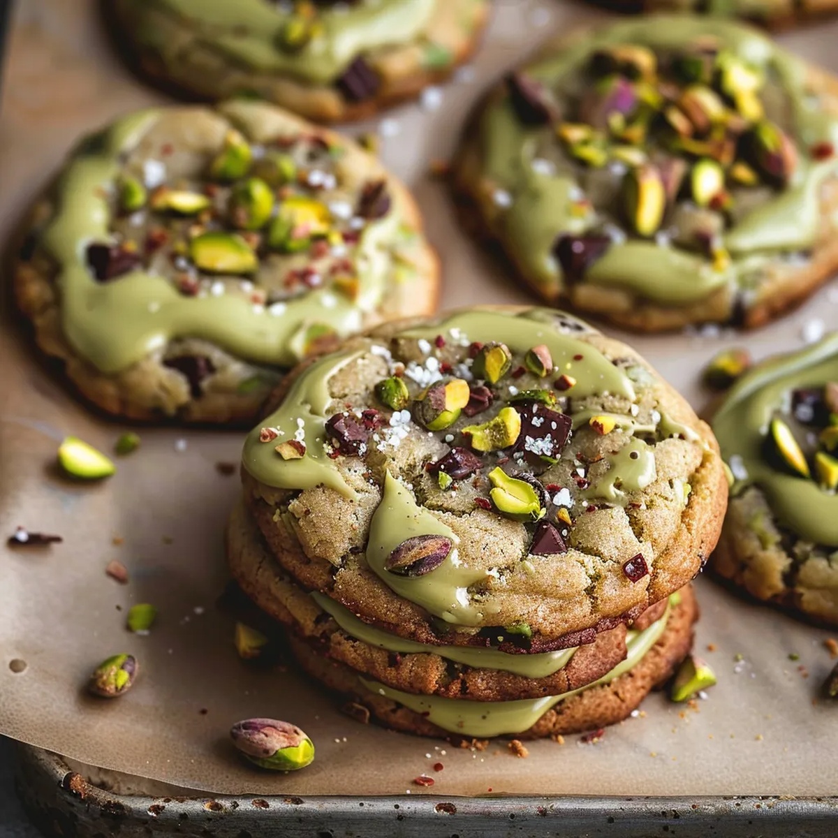 Soft Pistachio Cream Cookies Recipe