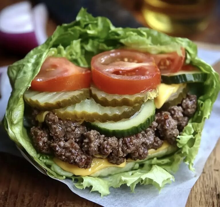 Low-Carb Wrap Burgers Recipe
