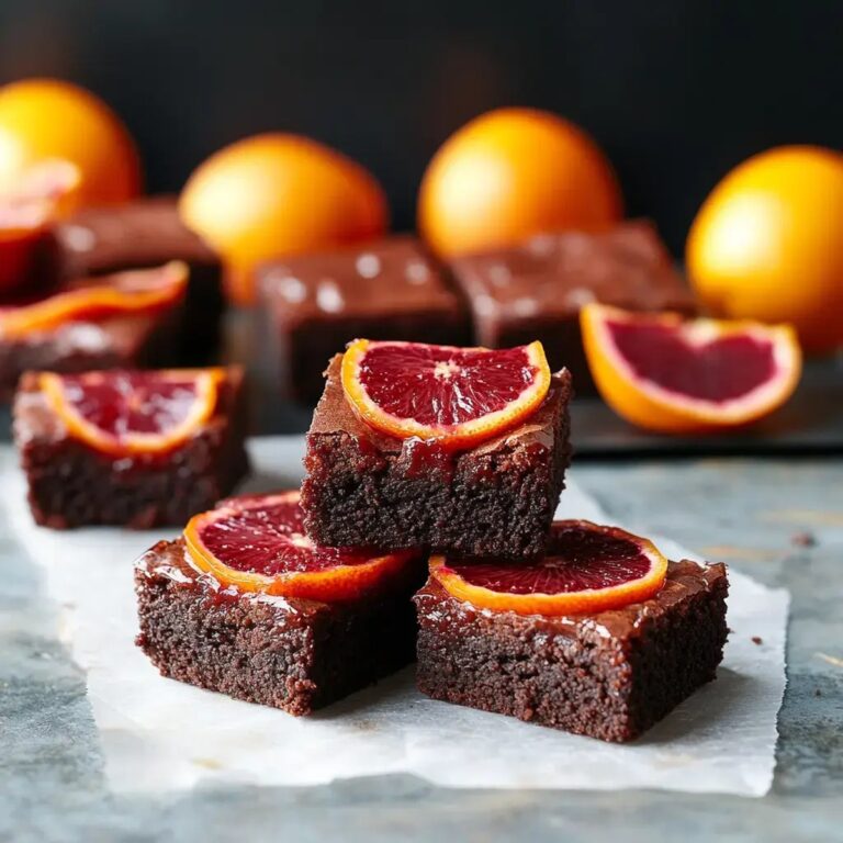 Blood Orange Curd Brownies Recipe