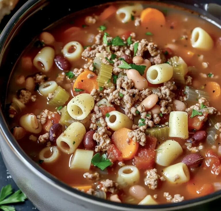 Slow Cooker Pasta e Fagioli Soup Recipe