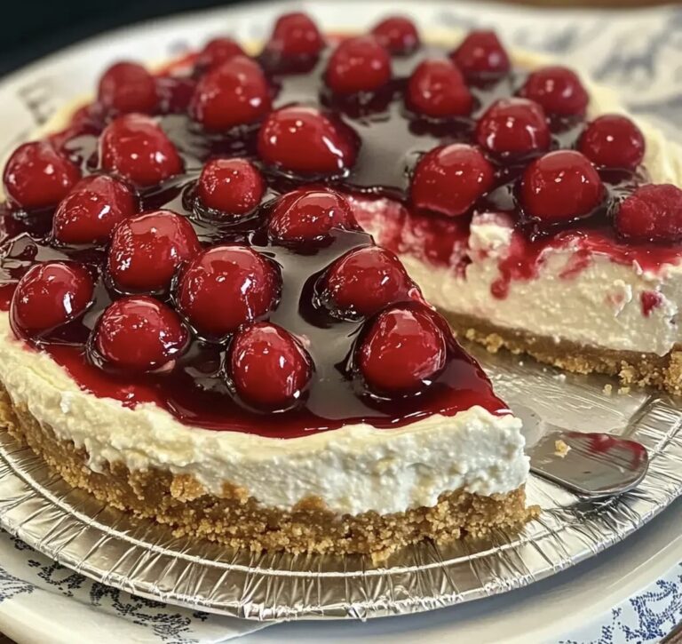 No-Bake Cherry Cheesecake Recipe