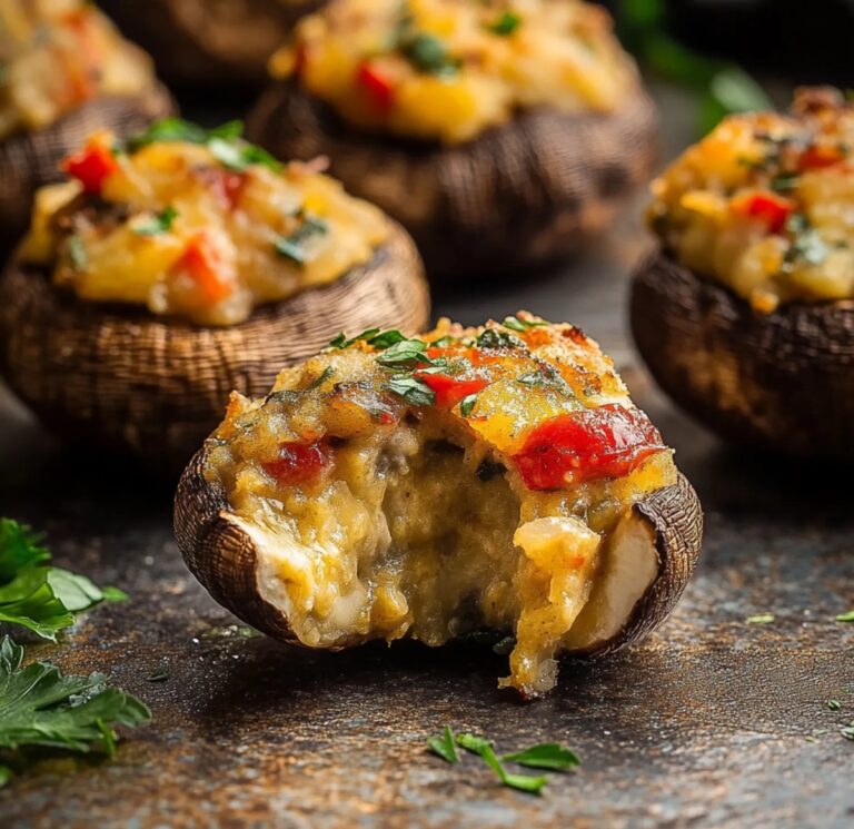 Air Fryer Stuffed Mushrooms Recipe