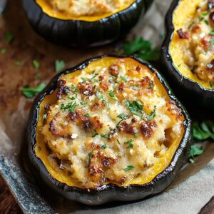 Stuffed Baked Acorn Squash Recipe