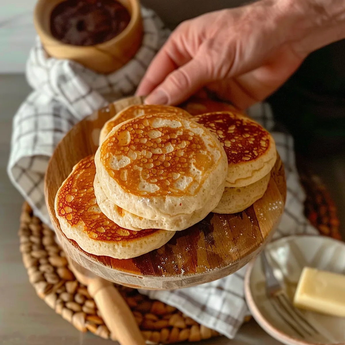 Golden Fluffy Sourdough Crumpets Recipe