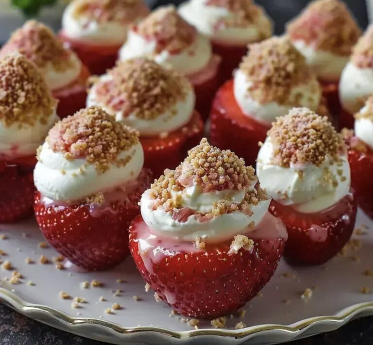 Cheesecake Deviled Strawberries Recipe
