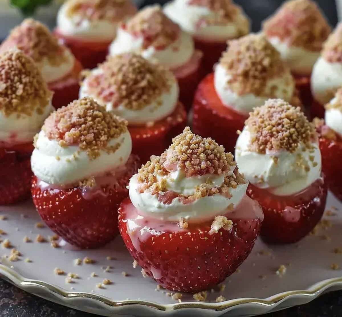 Cheesecake Deviled Strawberries Recipe
