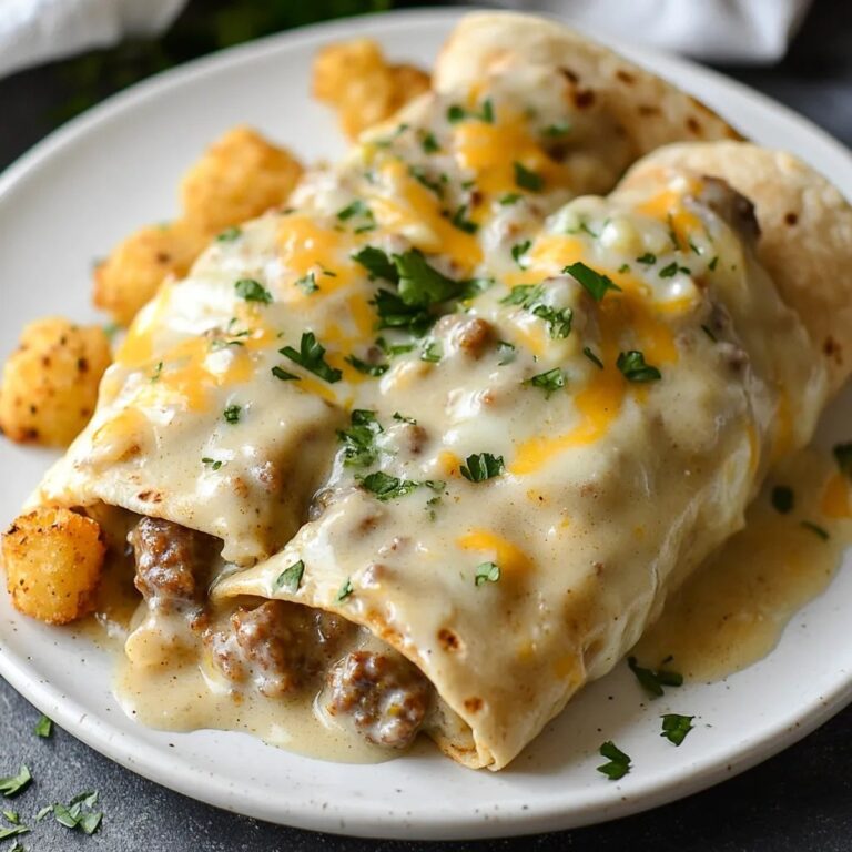 Hearty Breakfast Burritos with Gravy Recipe