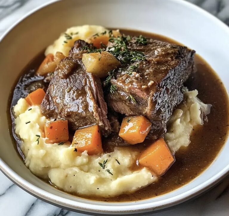 Pot Roast Over Mashed Potatoes Recipe