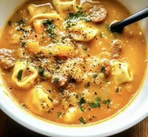 Butternut Squash Sausage Tortellini Soup Recipe