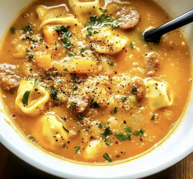 Butternut Squash Sausage Tortellini Soup Recipe