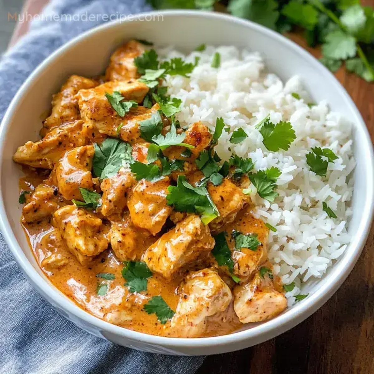 Creamy Coconut Chicken Rice Bowl - Simple and Flavorful Recipe