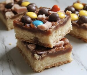 Leftover Candy Shortbread Bars Recipe