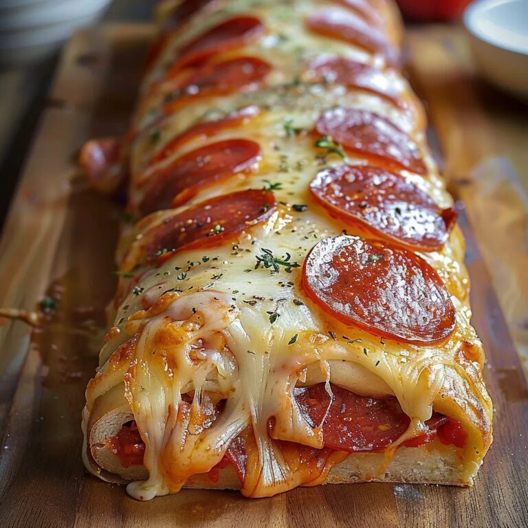 Tremendous Cheesy Pepperoni Stromboli Recipe