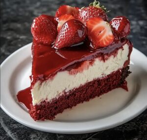 Strawberry Red Velvet Cheesecake Recipe