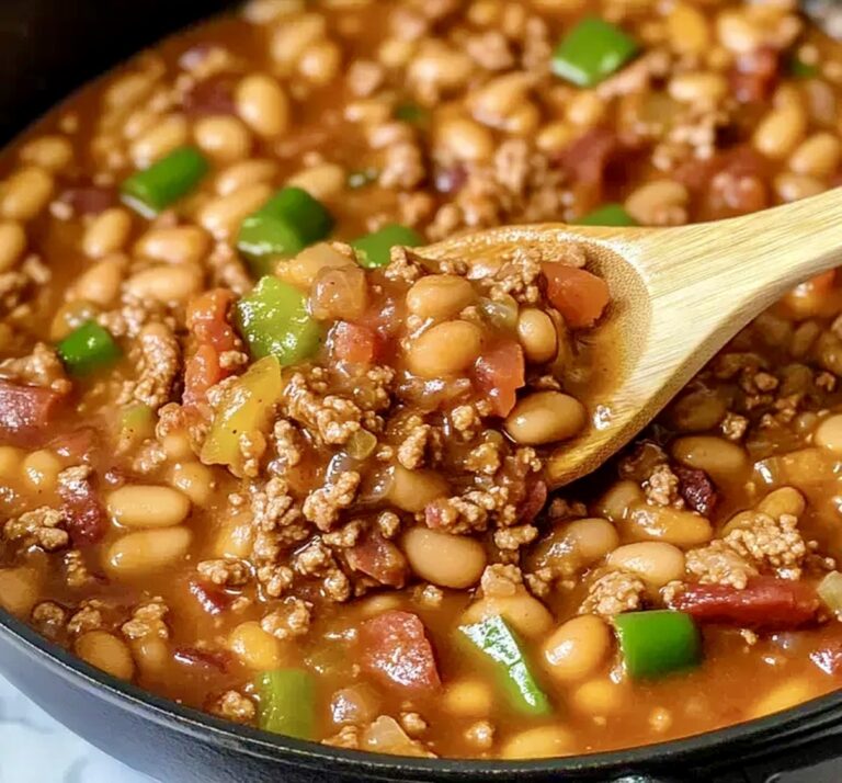 Baked Beans with Ground Beef and Bacon Recipe
