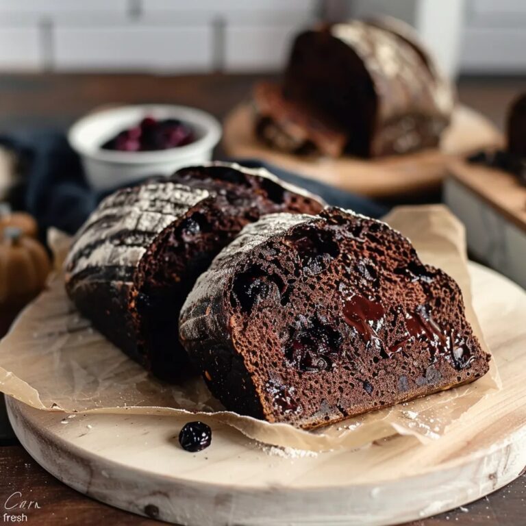 Chocolate Cherry Sourdough Bread Recipe