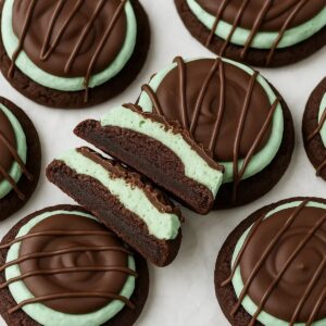 Chewy Chocolate Mint Cookies Recipe