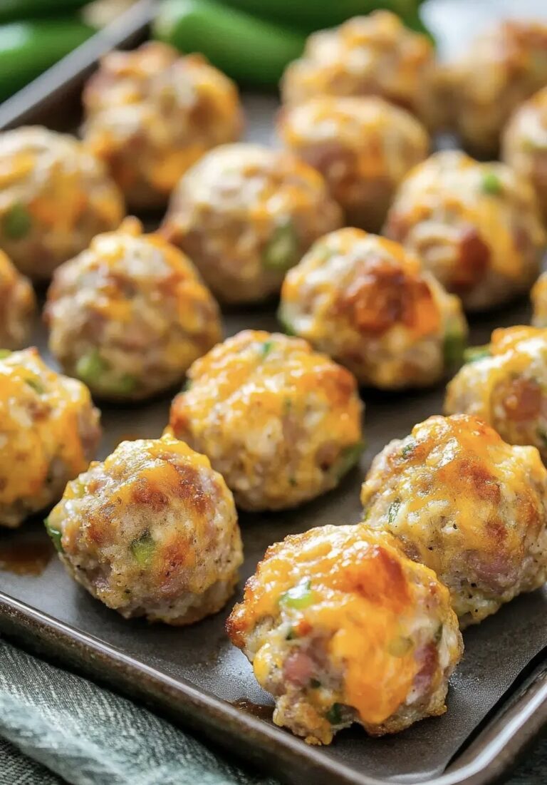 Jalapeno Popper Sausage Balls Recipe
