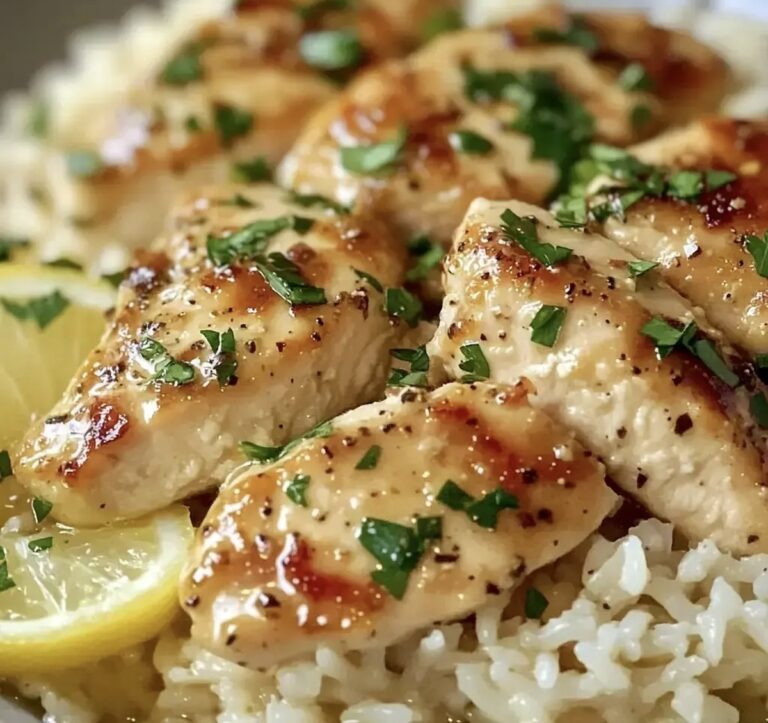 Chicken Scampi with Garlic Parmesan Rice Recipe
